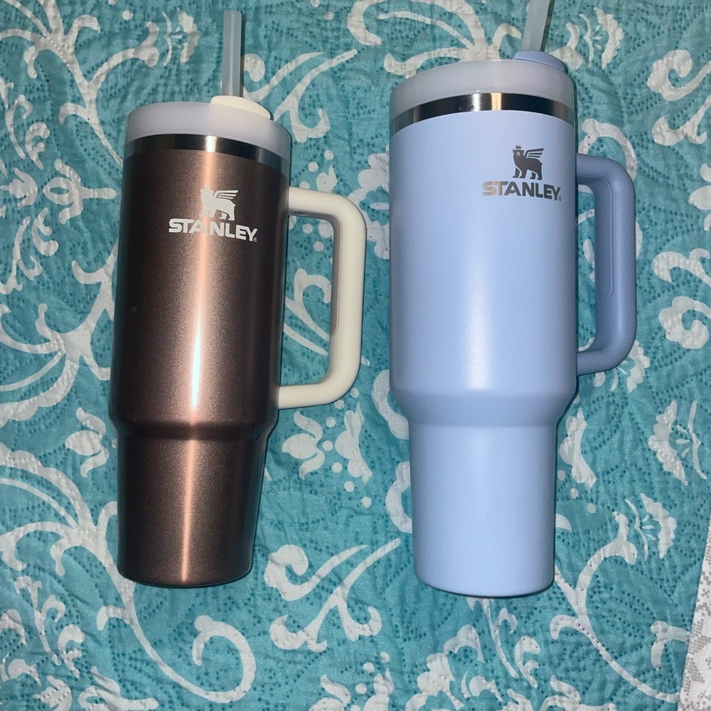 2 Stanley 40 oz and 30 oz light blue and rose gold!